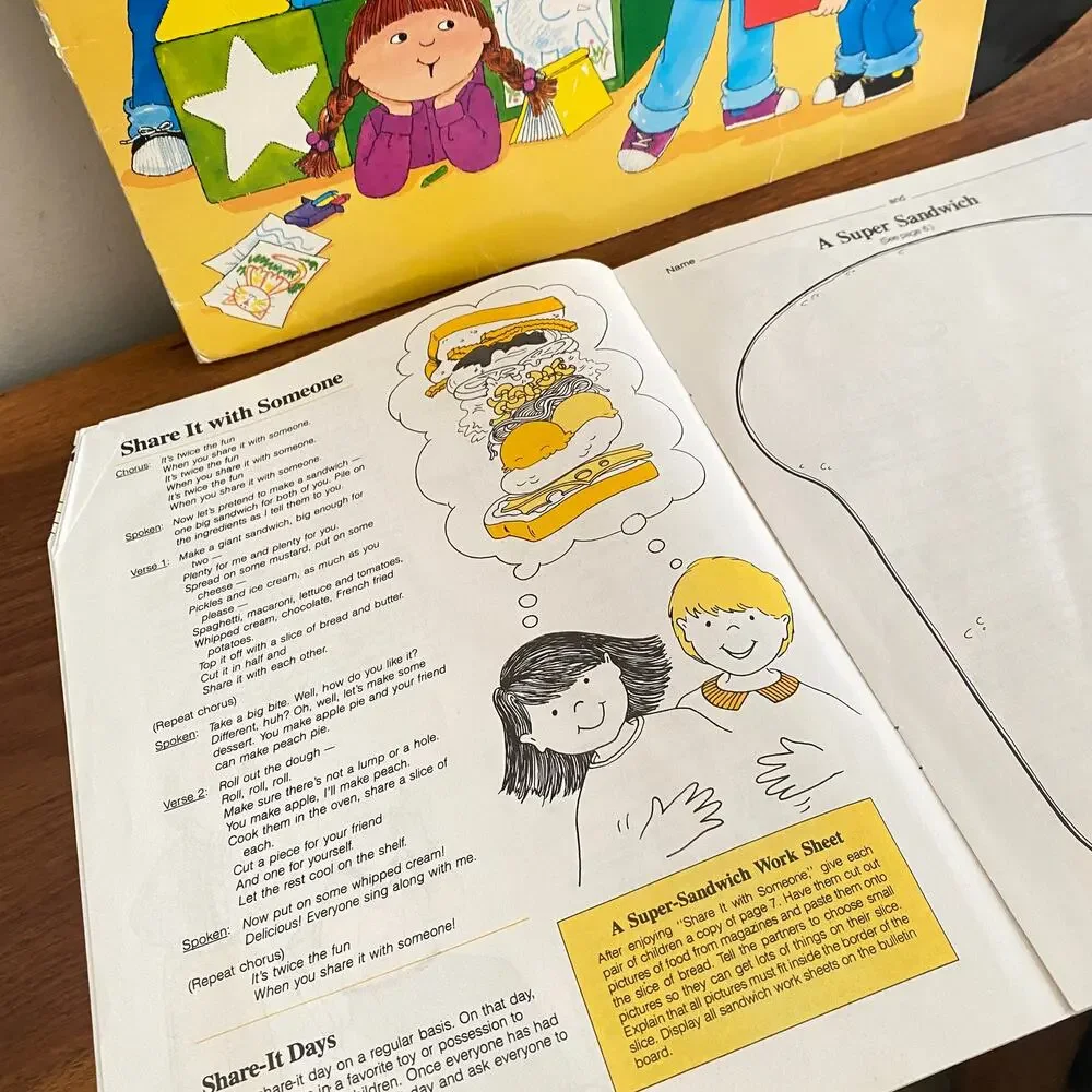 Vintage 1987 Social Skills Sing & Learn Vinyl Record